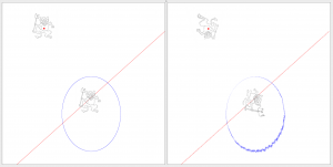 Projective involution (reflection in line and point) 2