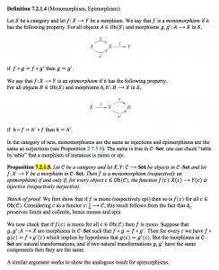 Definition 7.2.1.4 (Monomorphism and Epimorphism)