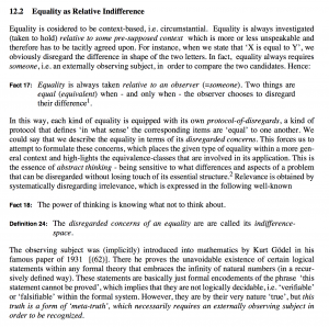 GoK - ch 12.2 - Equality as Relative Indifference