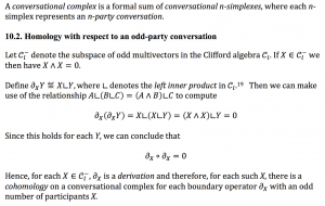 Homology of a  Conversational Complex